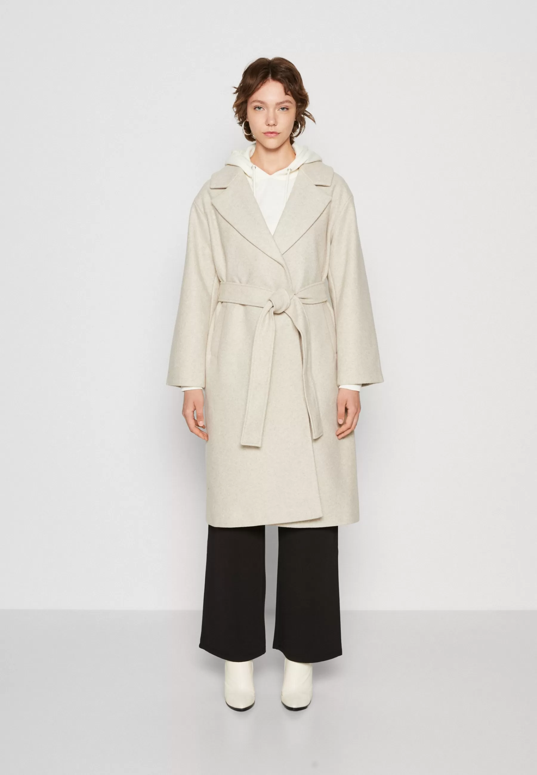 Sale Belted Long Coat - Cappotto Classico Donna Classici