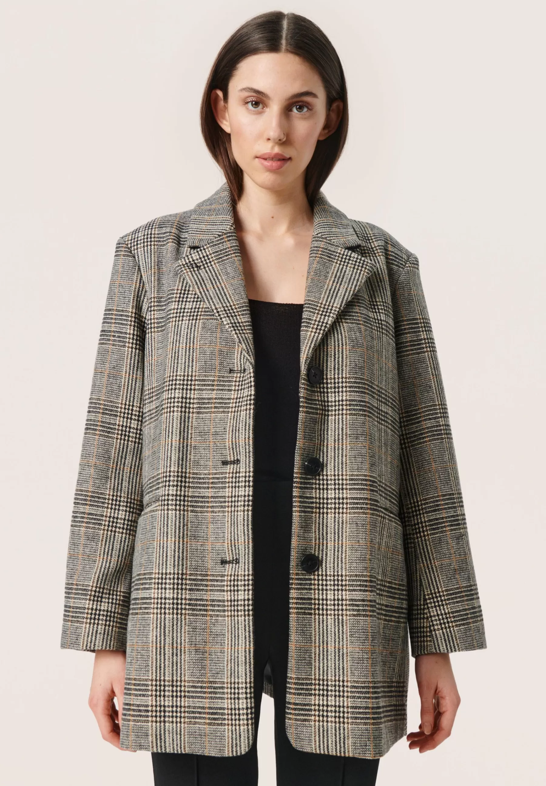 Shop Chicka Checked - Cappotto Corto Donna Classici