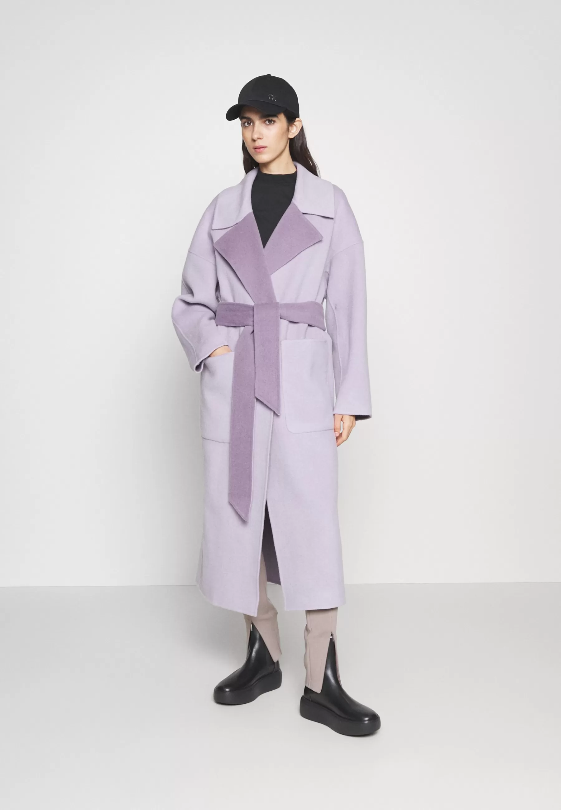 Outlet Df Wool Reversible Wrap Coat - Cappotto Classico Donna Classici