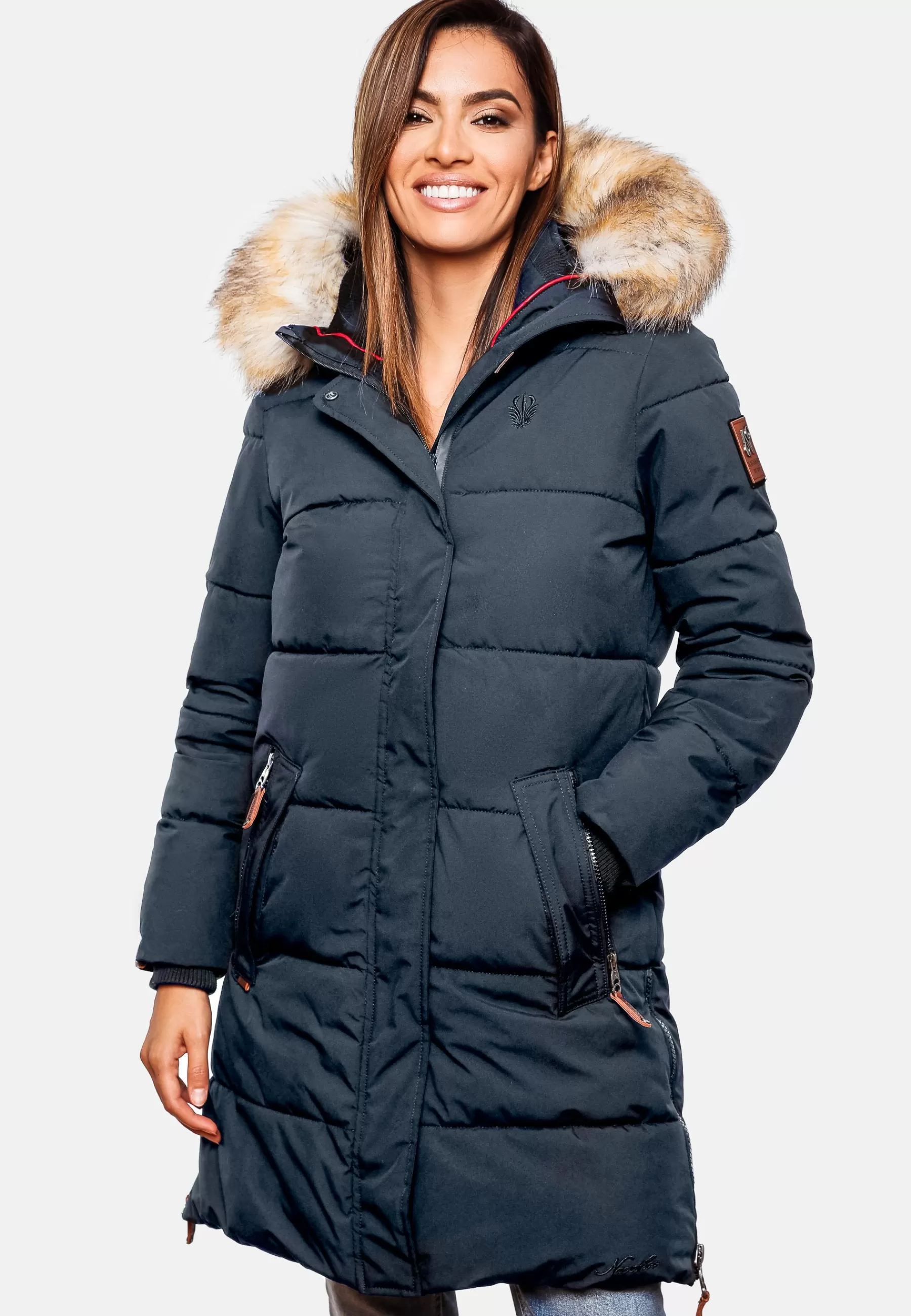 Fashion Halina - Cappotto Invernale Donna Parka