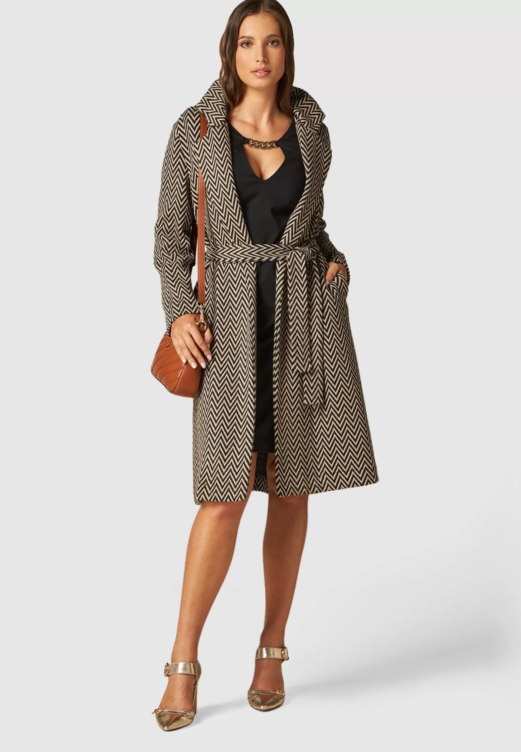 Shop Herringbone - Cappotto Classico Donna Classici