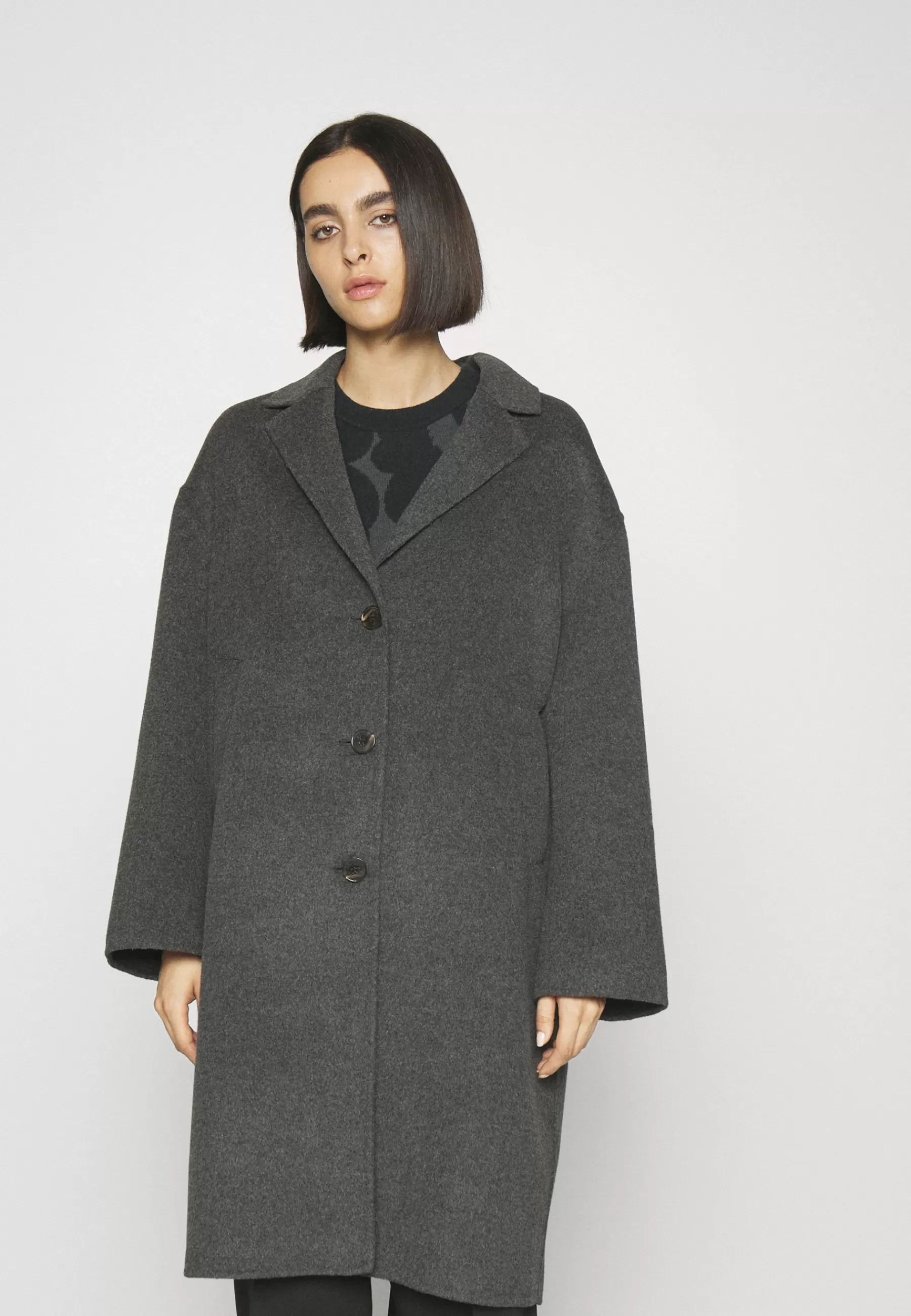 Sale Kapiteeli Solid Coat - Cappotto Classico Donna Classici