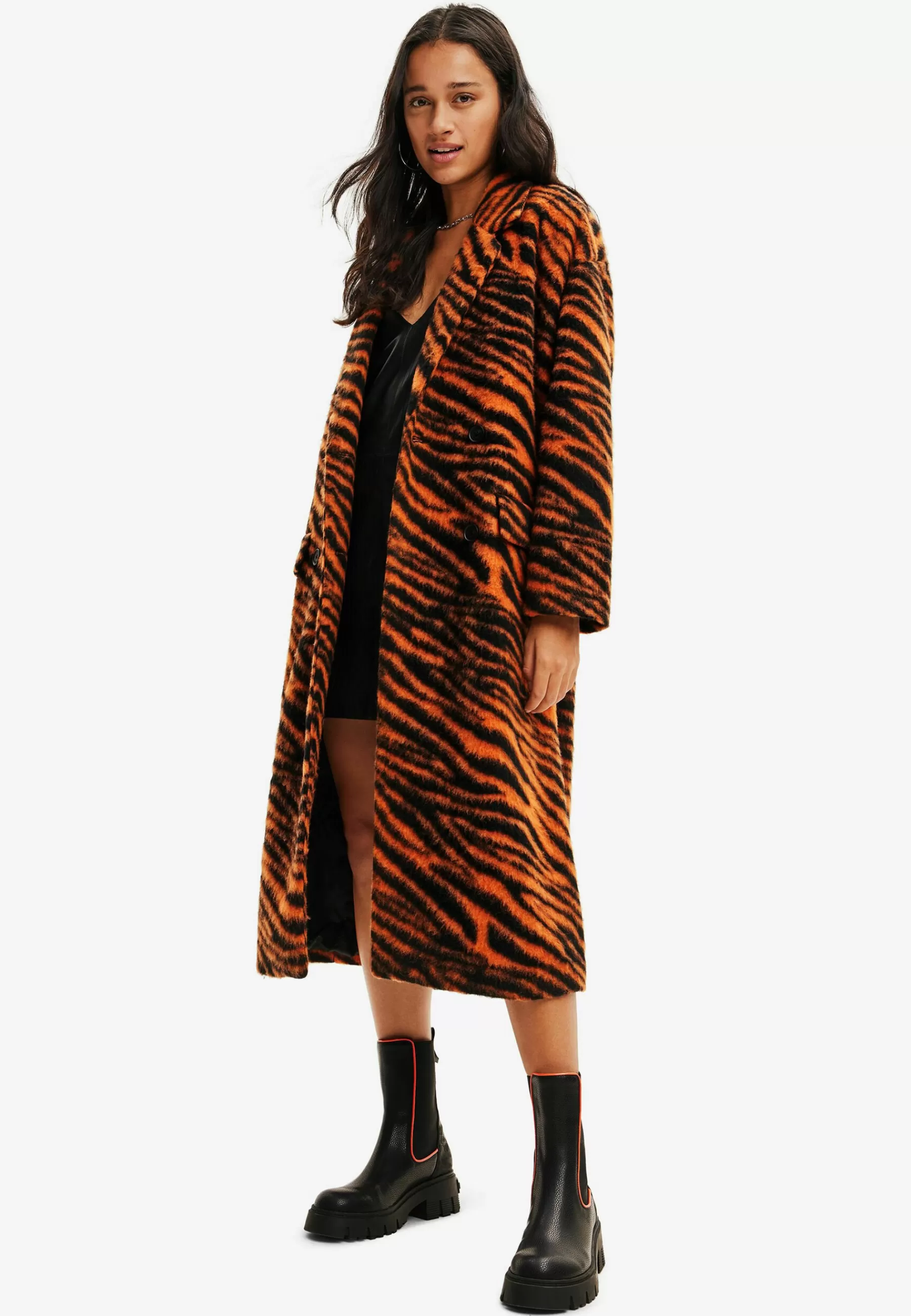 Online Long Zebra - Cappotto Classico Donna Classici