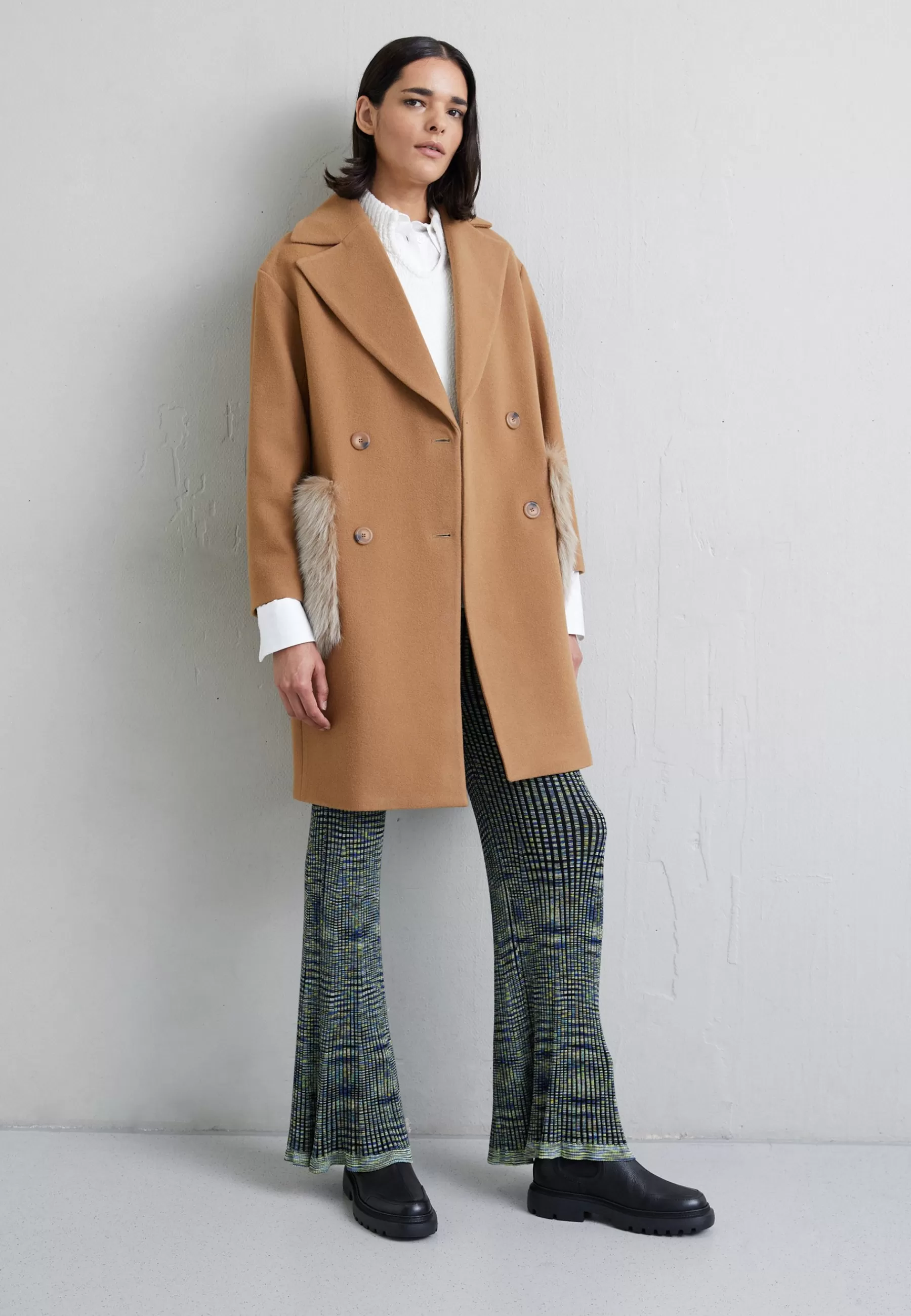 Online Madison Coat With Shearling Pockets - Cappotto Classico Donna Classici