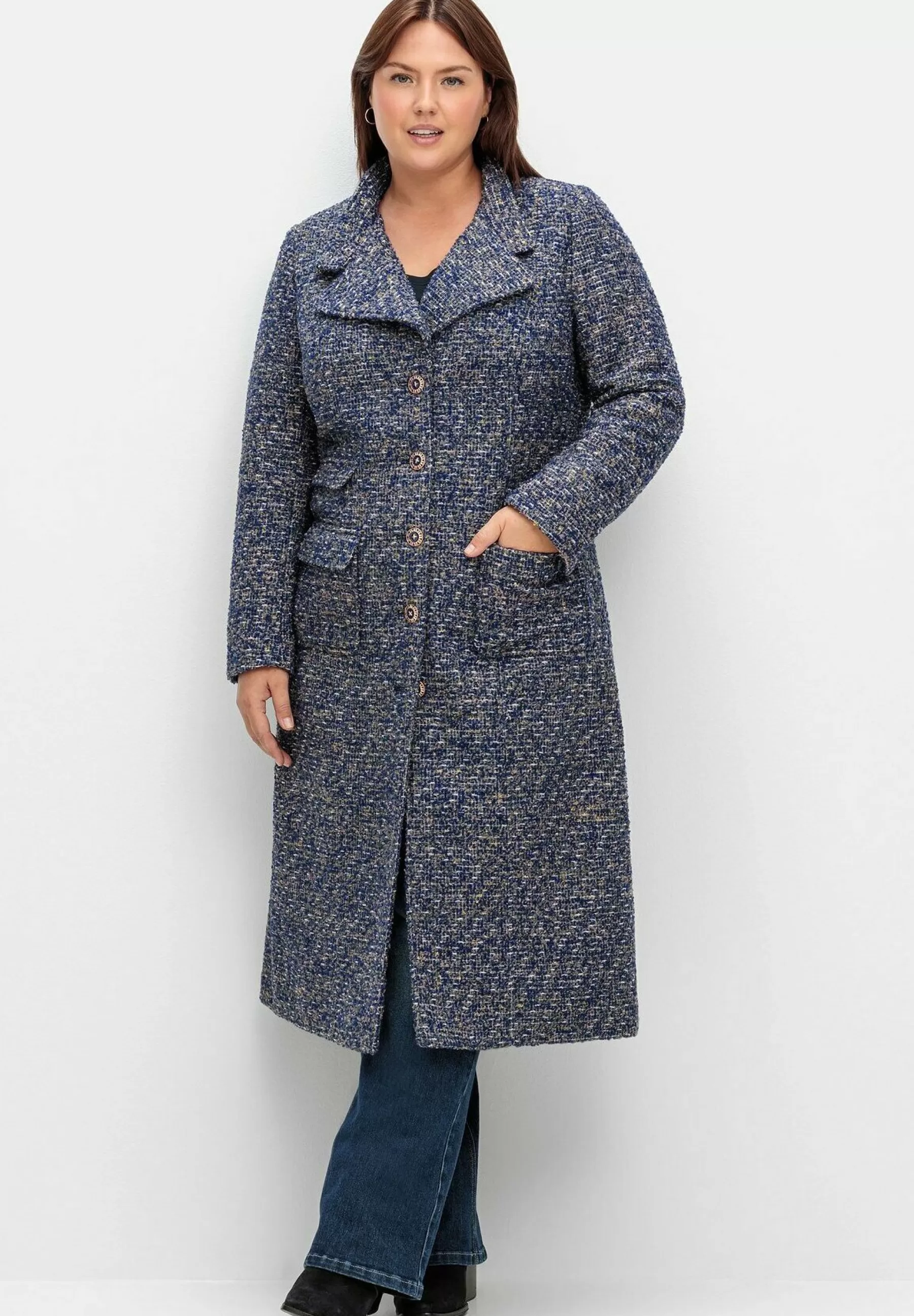 Clearance Mantel In Boucle-Optik - Cappotto Classico Donna Classici