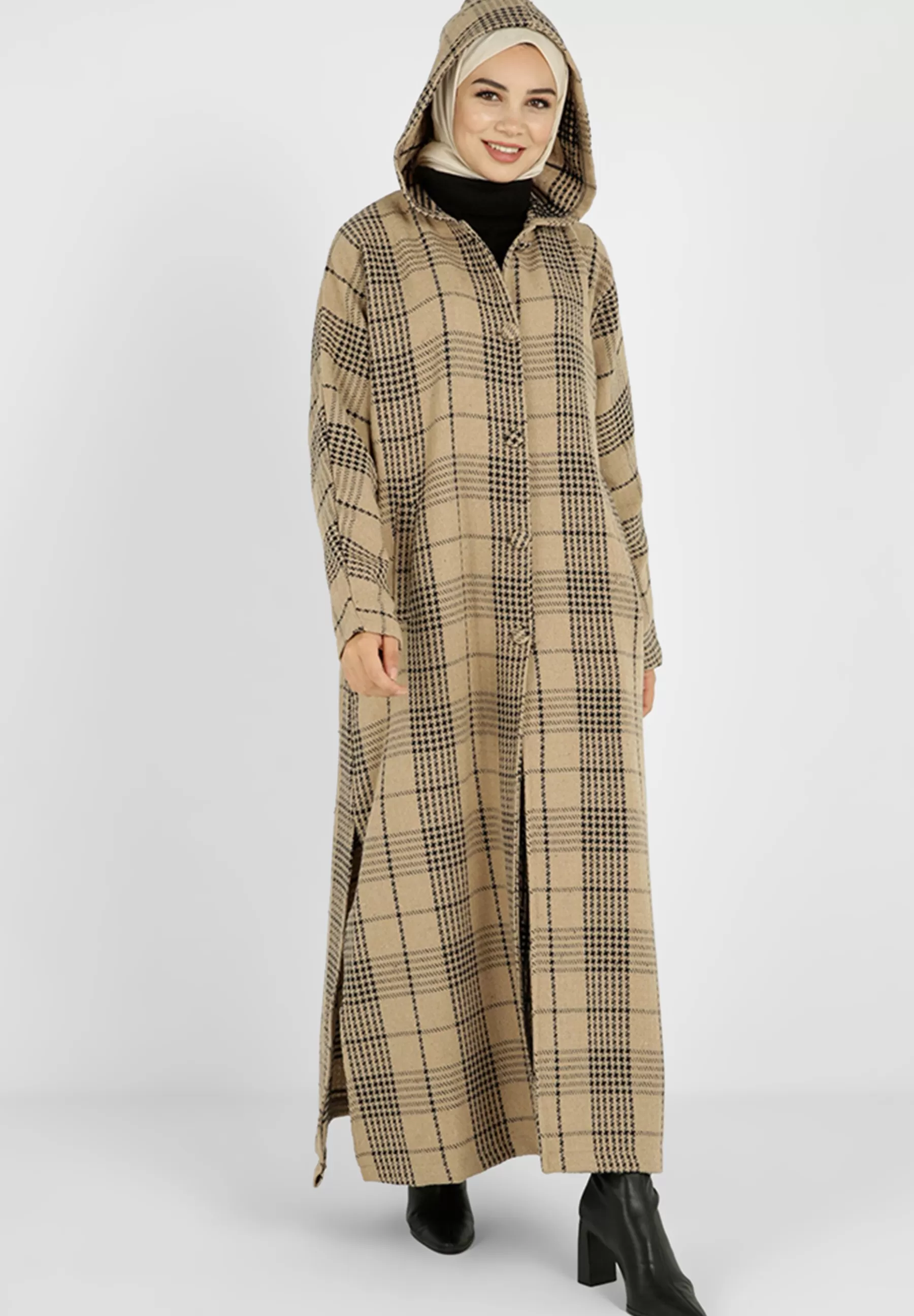 Fashion Mink - Plaid - Tavin - Cappotto Classico Donna Classici