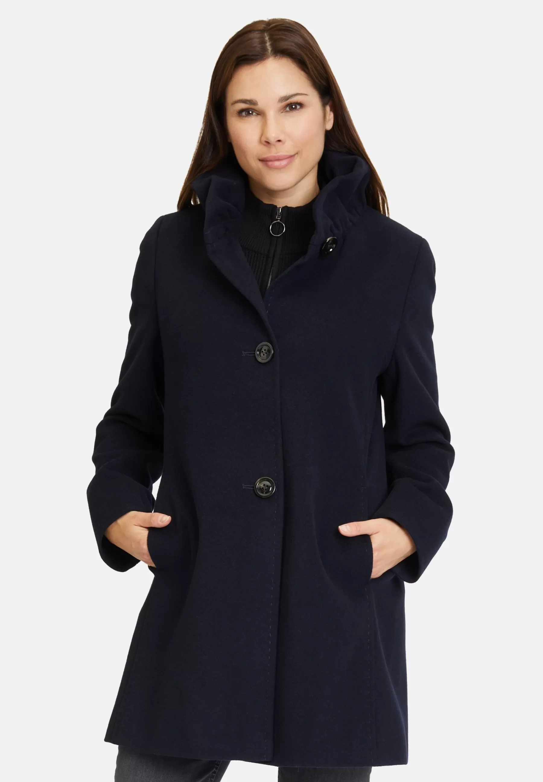 Fashion Mit Stehkragen - Cappotto Classico Donna Classici