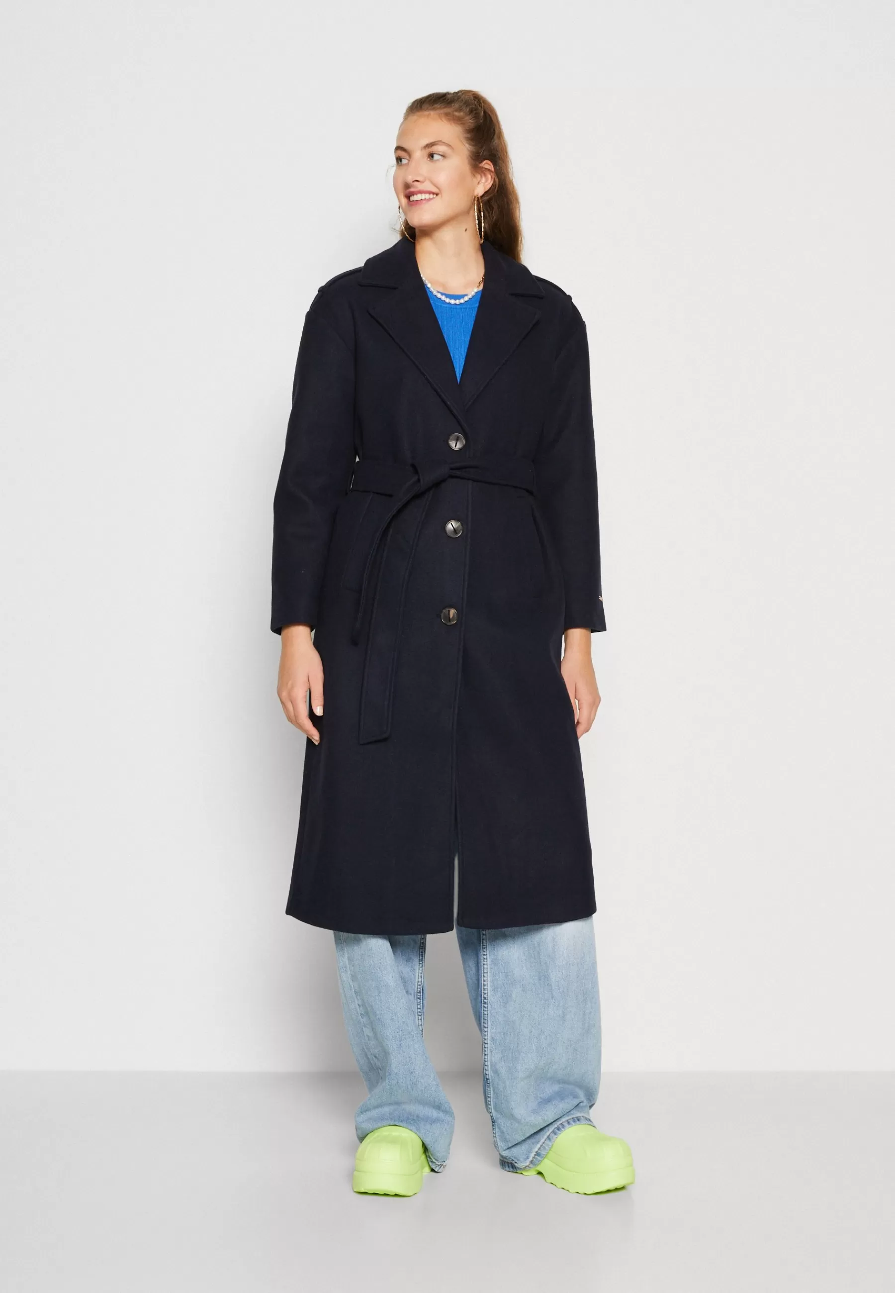 Online Onlnewemma Long Coat - Cappotto Classico Donna Classici