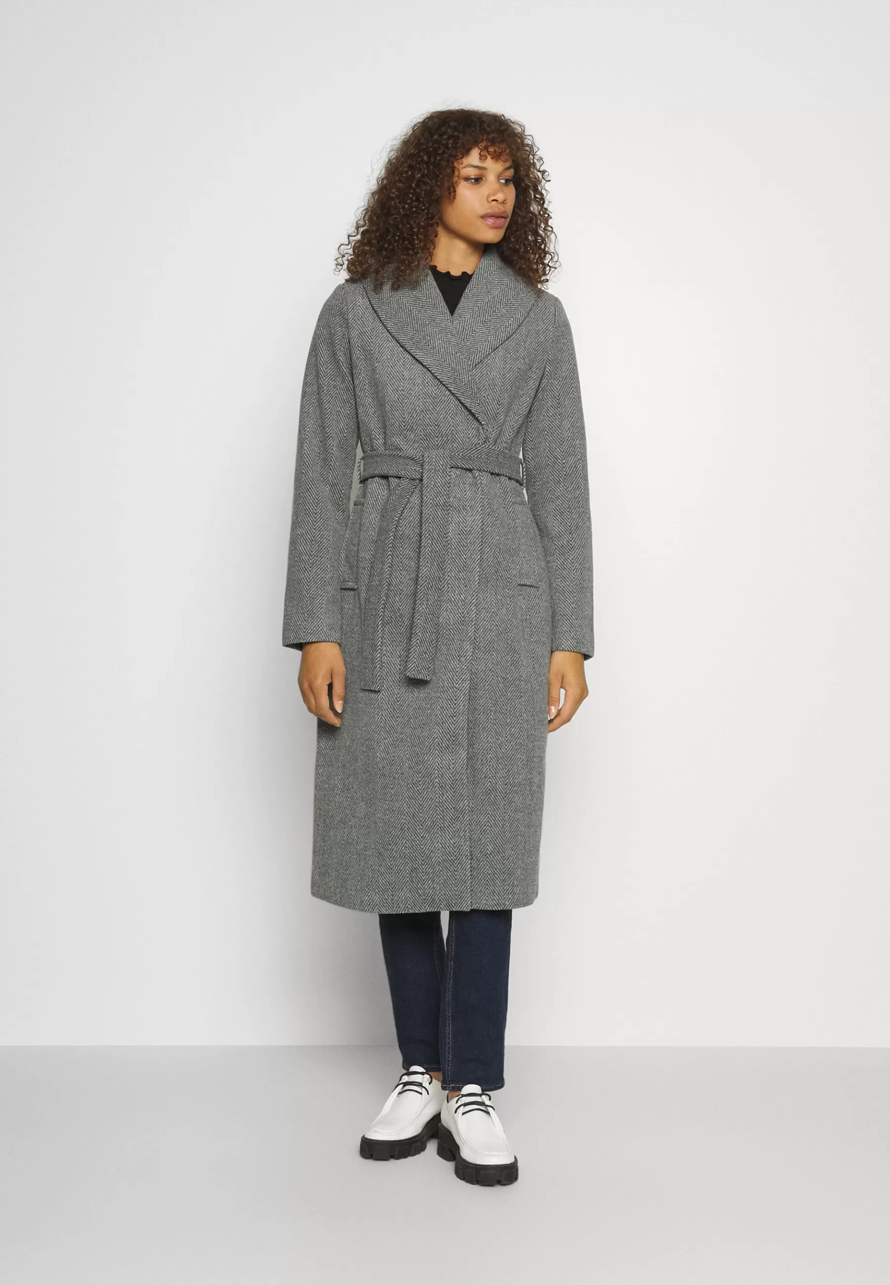 Shop Onlsille Long Wrap Coat - Cappotto Classico Donna Classici