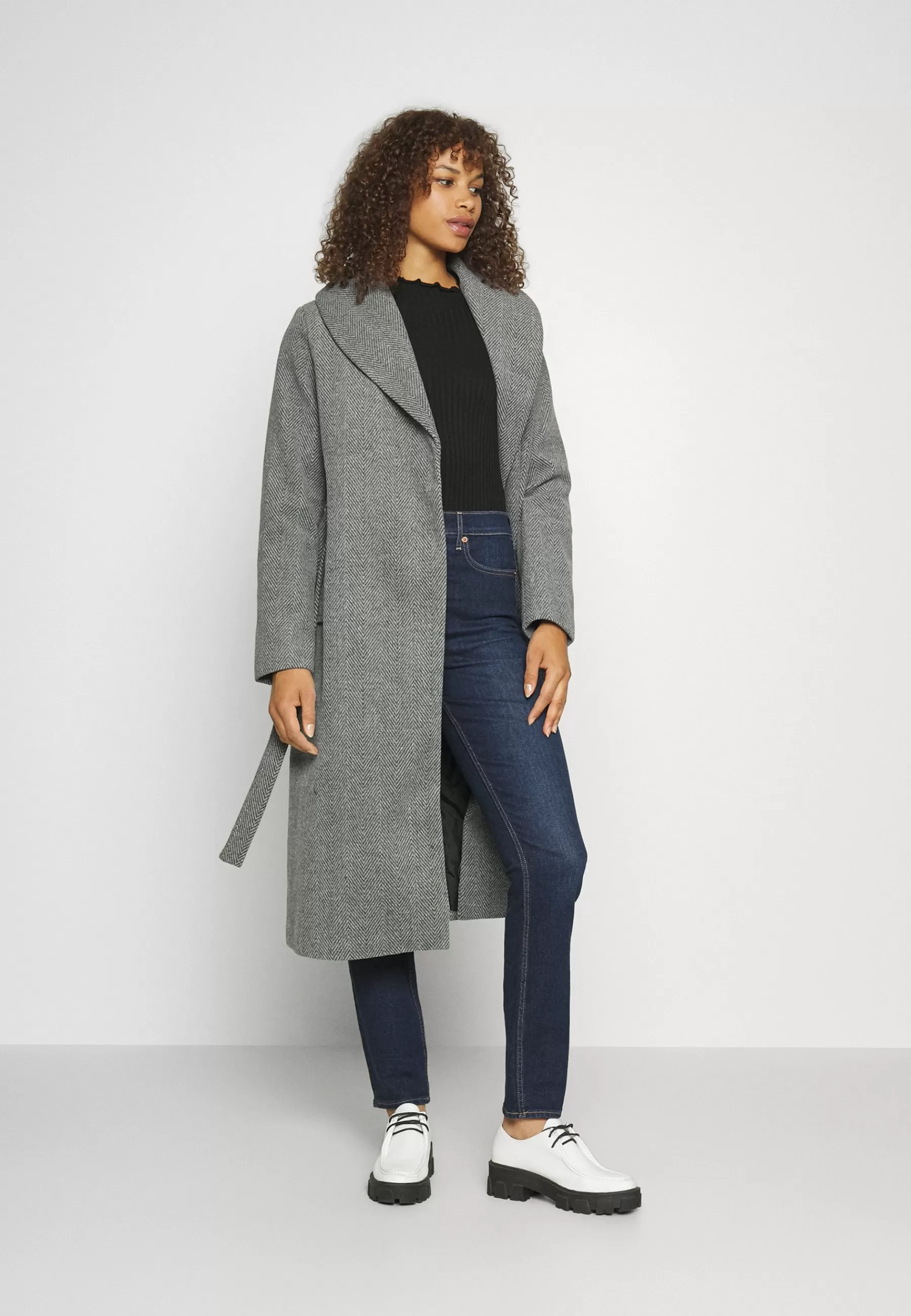 Shop Onlsille Long Wrap Coat - Cappotto Classico Donna Classici