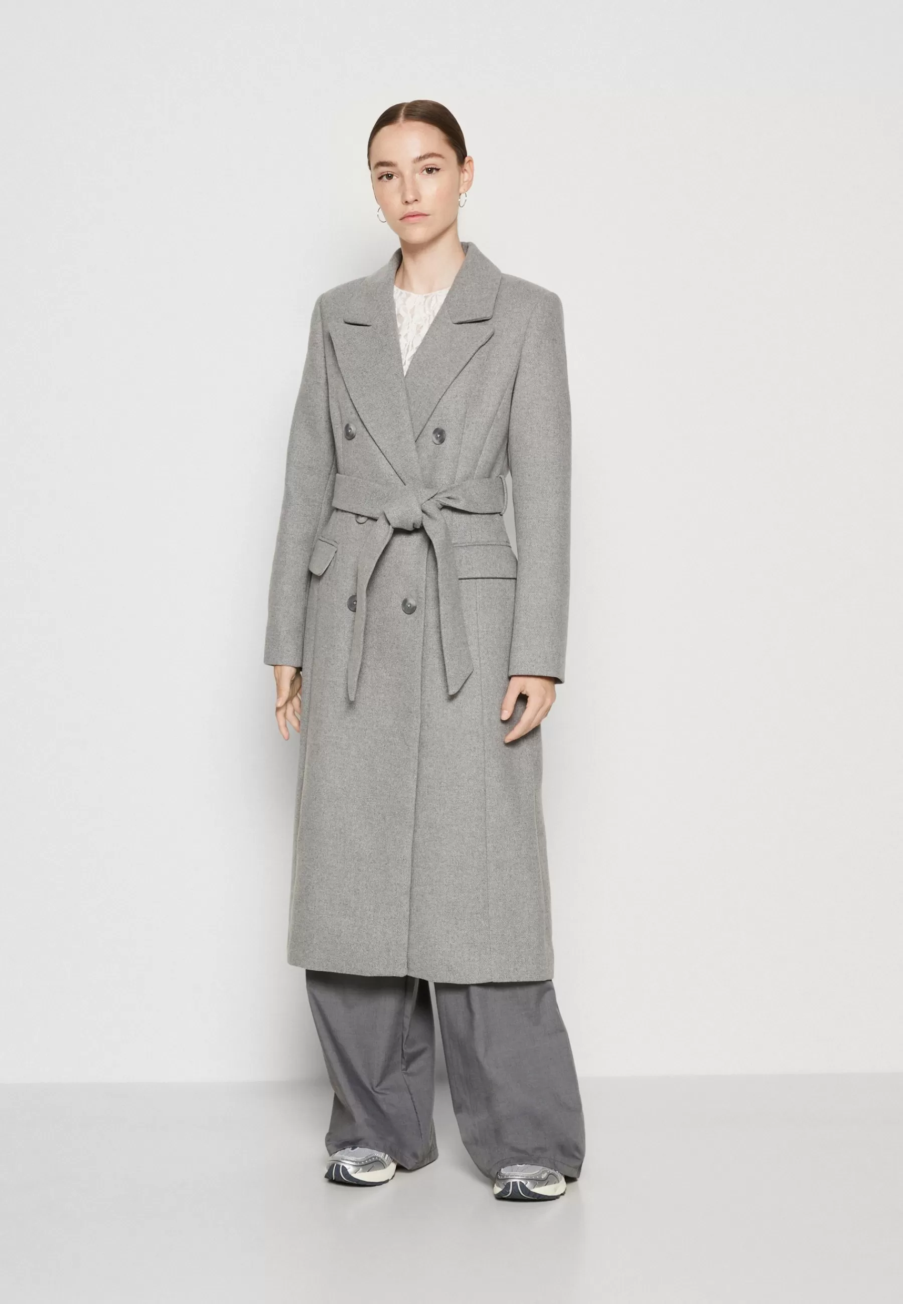 Clearance Petra Collar Wrap Coat - Cappotto Classico Donna Classici