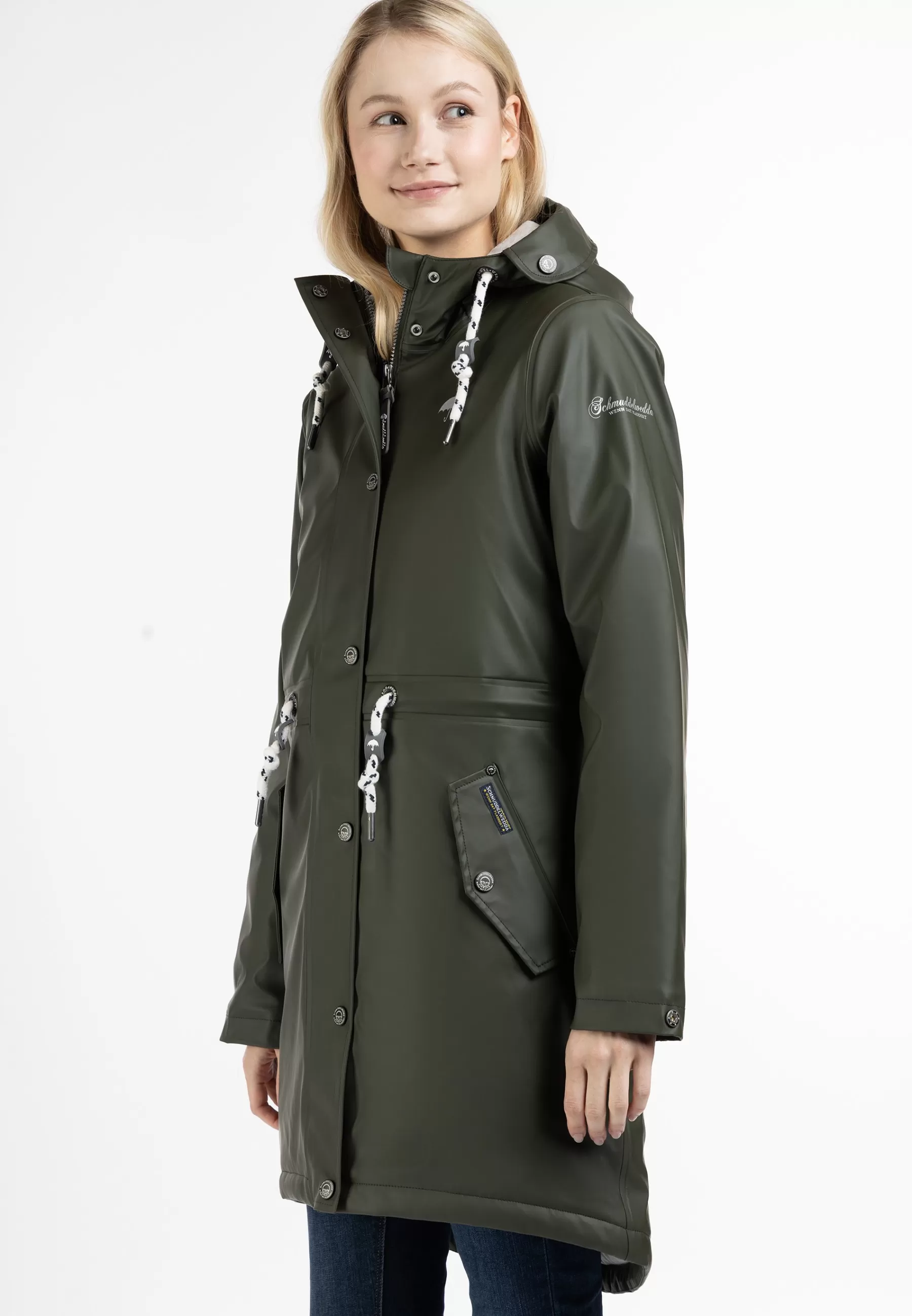 Best Regenmantel Mit Wattierung Stormcloud - Cappotto Invernale Donna Parka