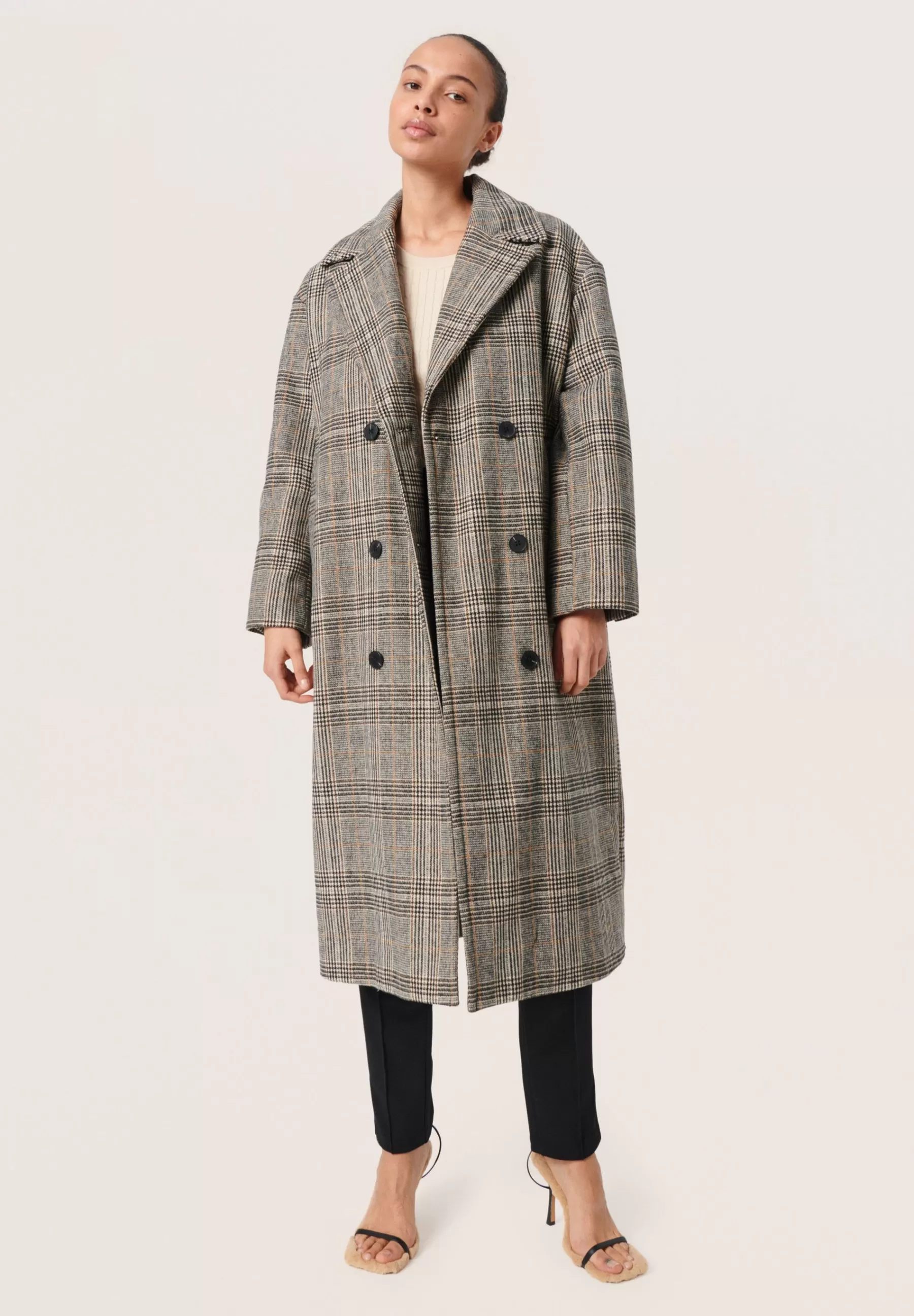 Cheap Slchicka Checked - Cappotto Classico Donna Classici