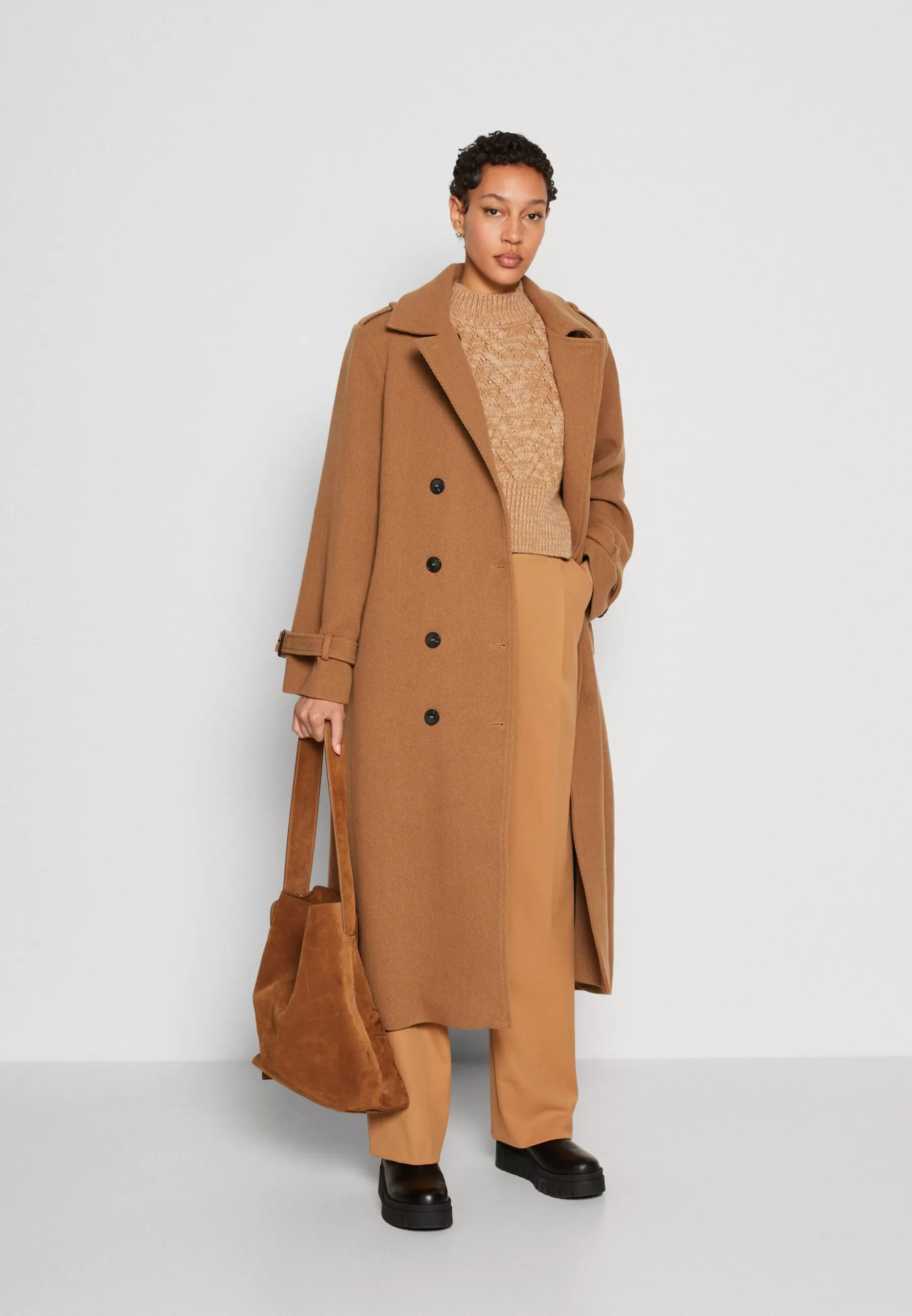 Clearance Slfhenrika Trench Coat - Cappotto Classico Donna Classici