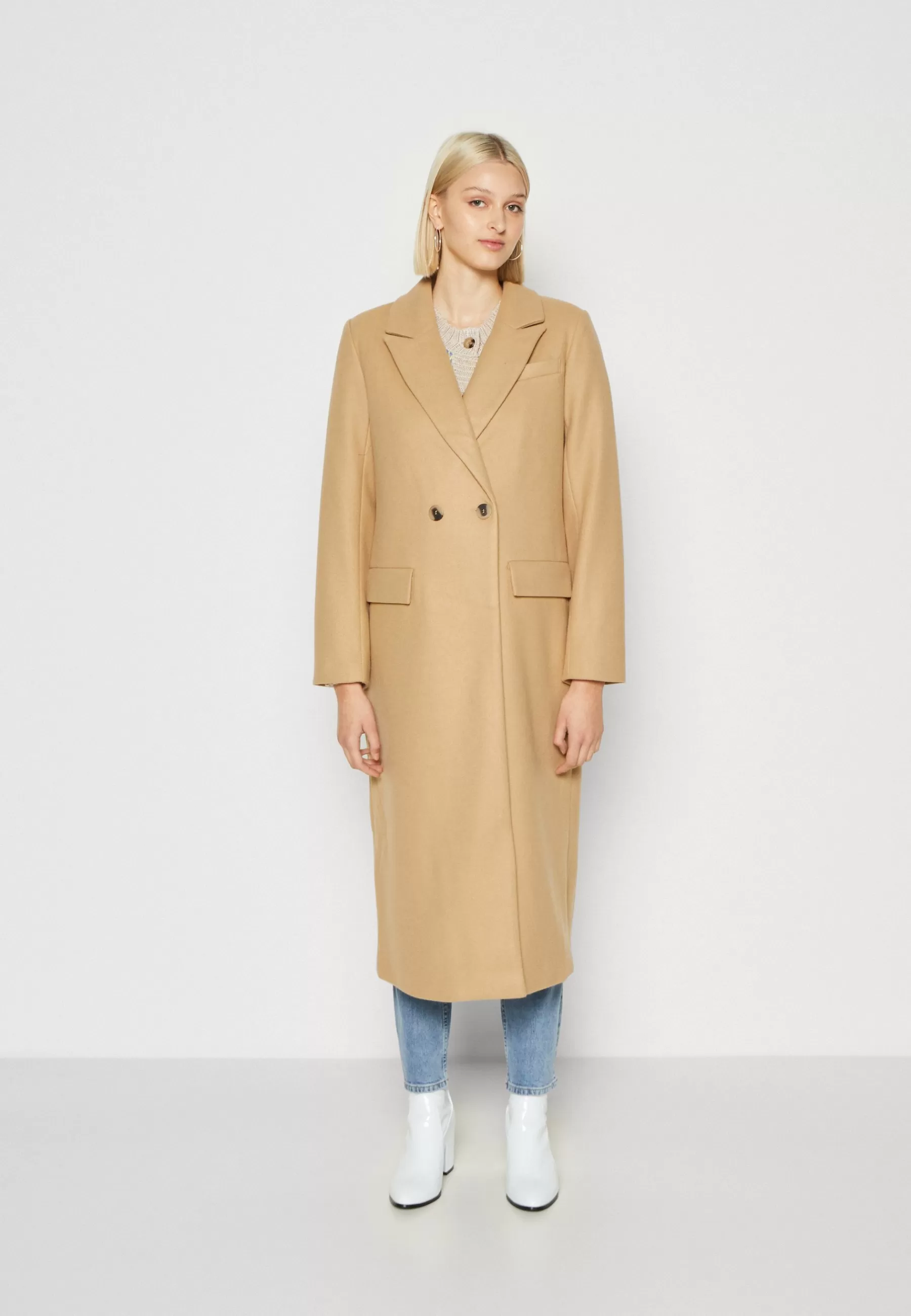 Fashion Vimano Maxi Coat - Cappotto Classico Donna Classici