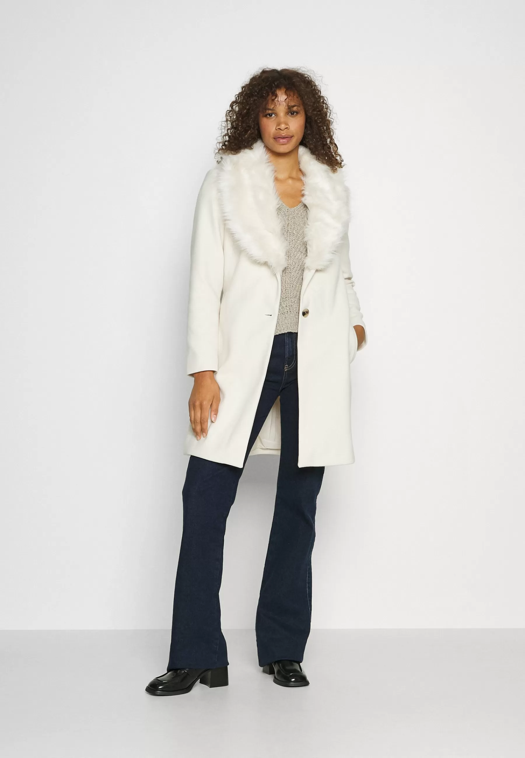 Hot Vimetil Collar Coat - Cappotto Classico Donna Classici