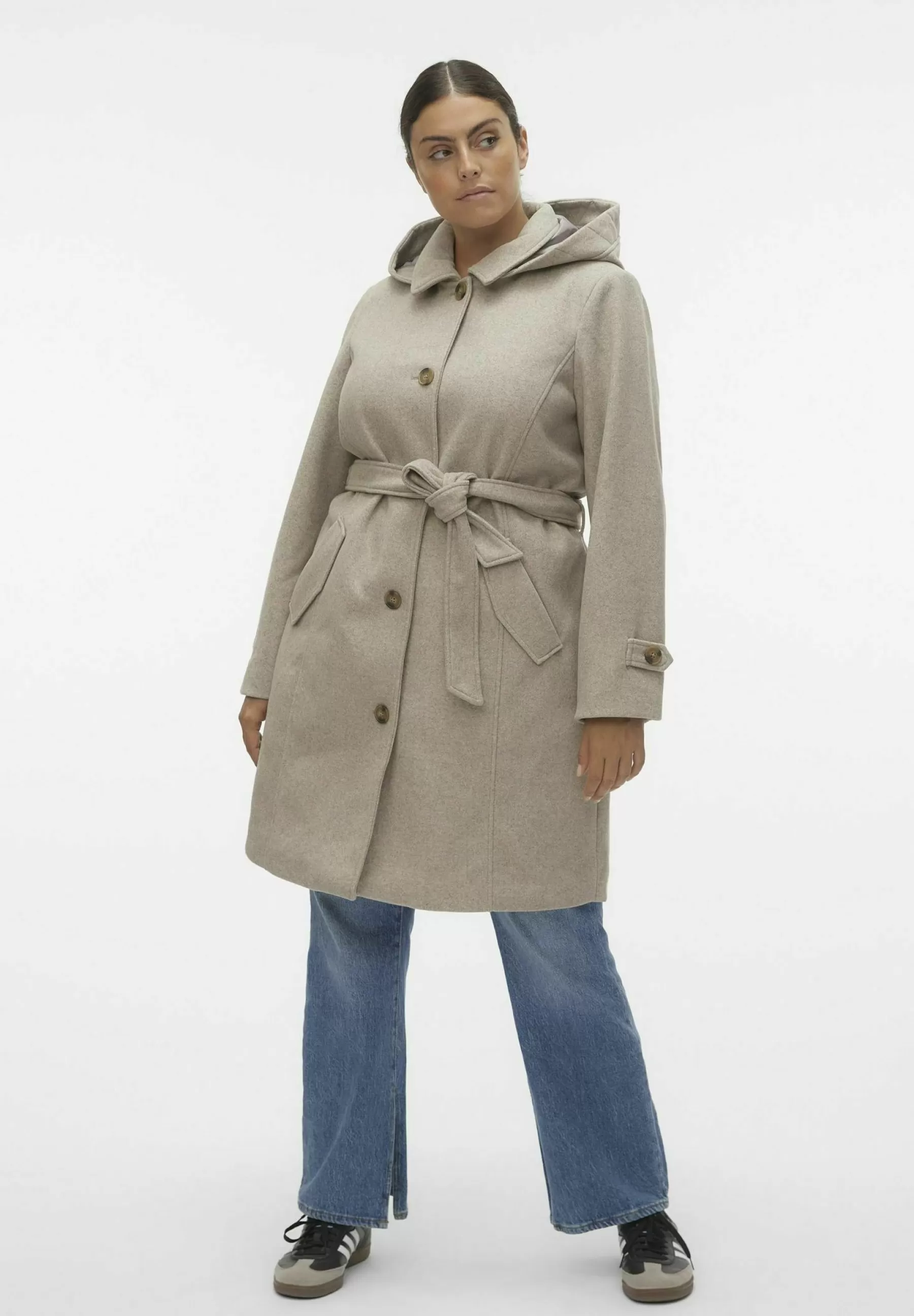 Hot Vmcvincechelsea Cur Exc - Cappotto Classico Donna Classici