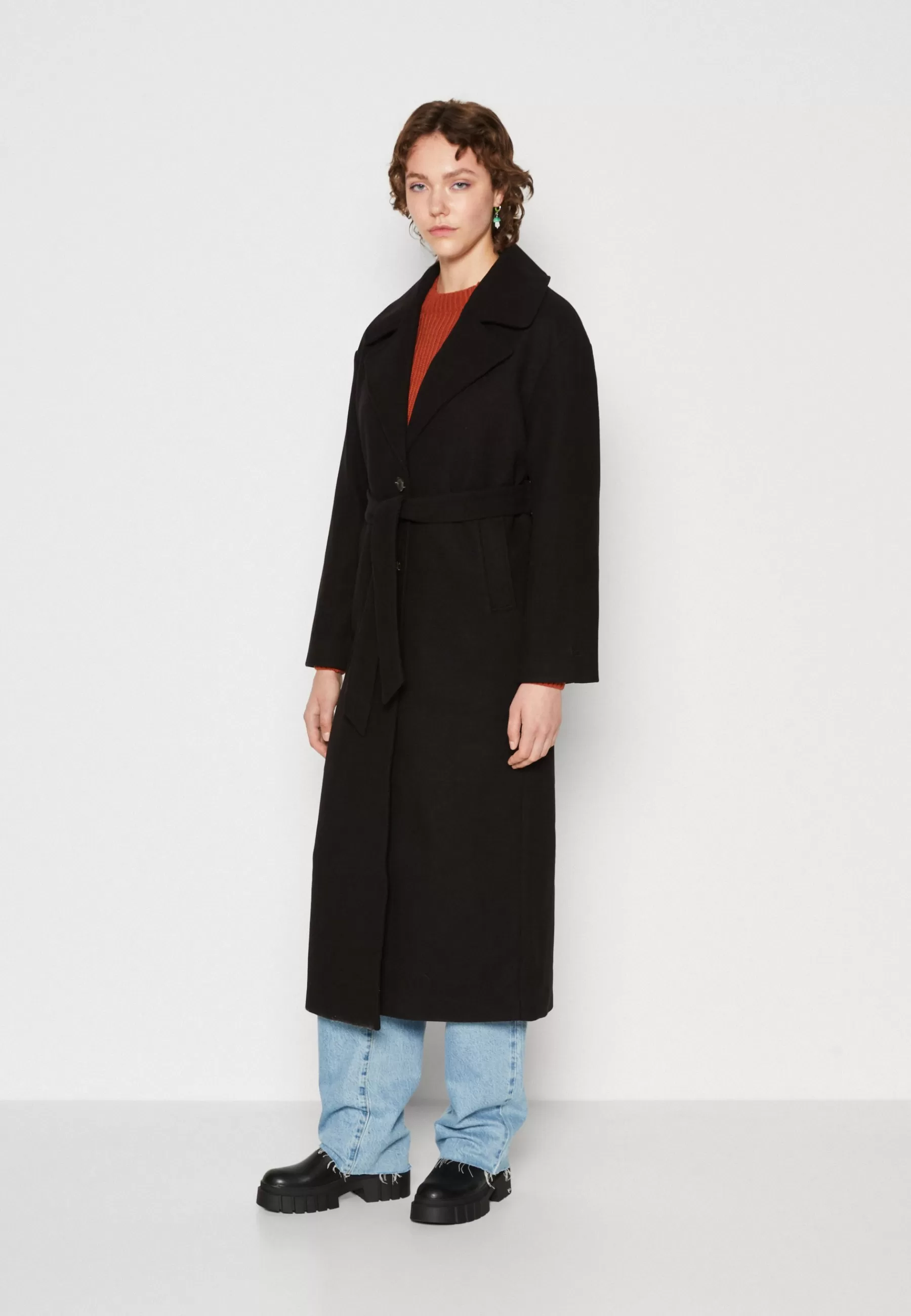 New emma Long Button Coat - Cappotto Classico Donna Classici