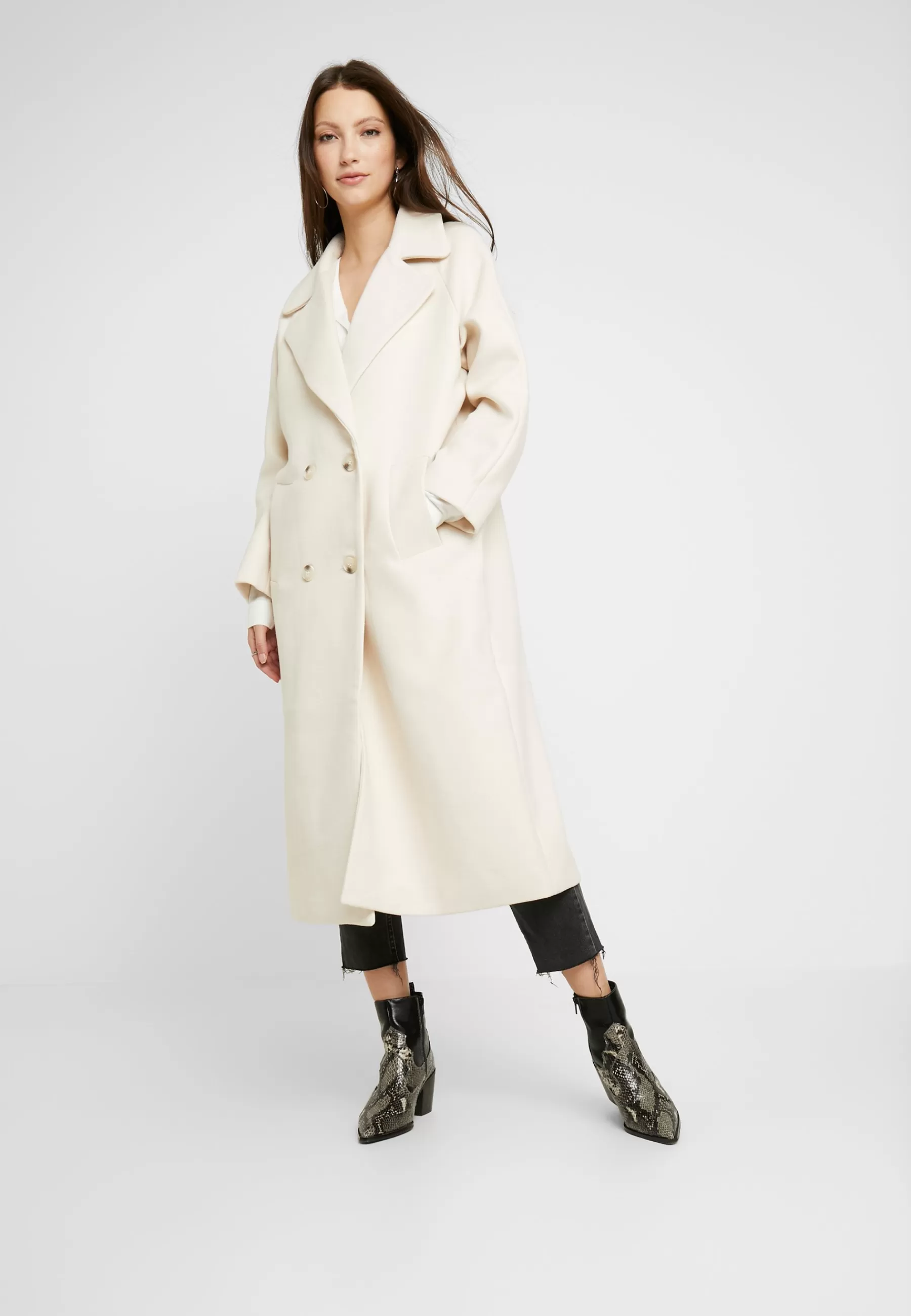 Best margit Long Coat - Cappotto Classico Donna Classici