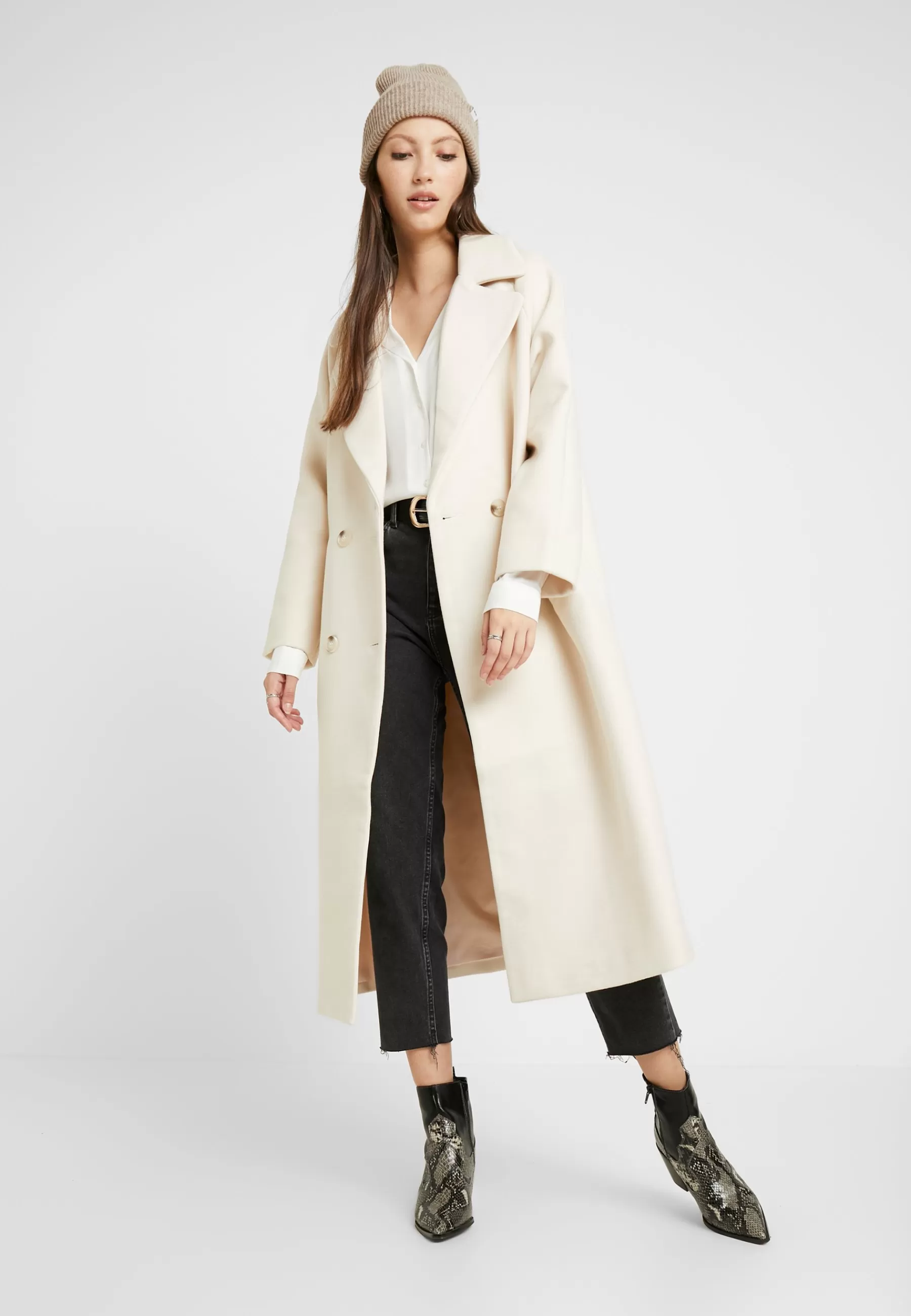 Best margit Long Coat - Cappotto Classico Donna Classici